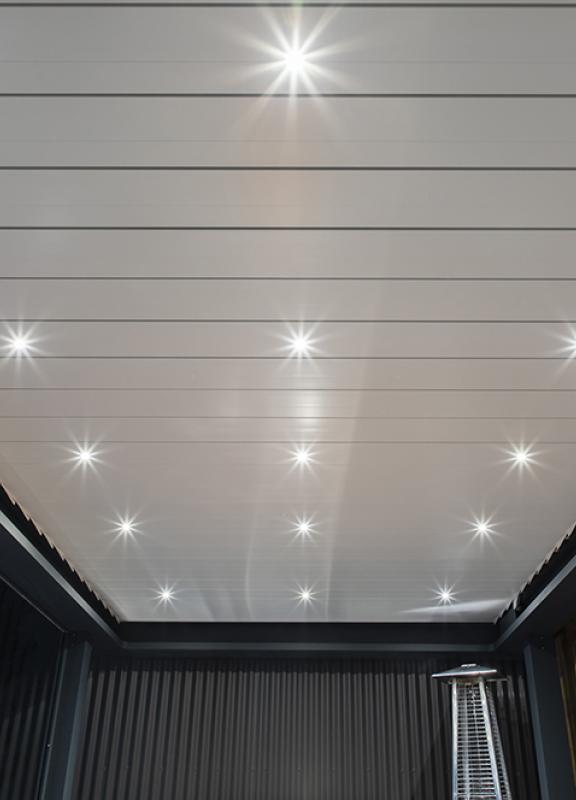 Akena - Pergola moderne - Lames orientables spots LED