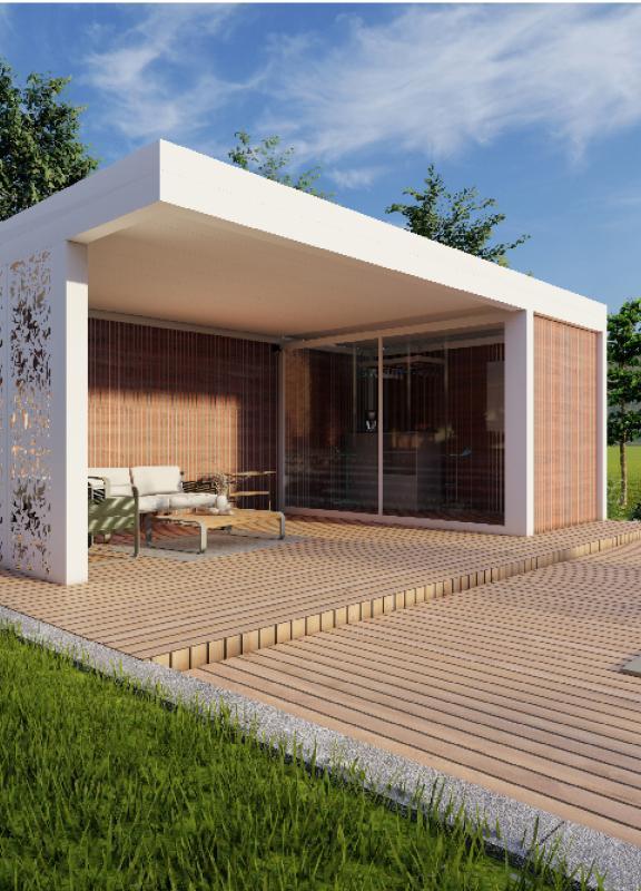 Akena Pool house - Adossé - Extension terrasse
